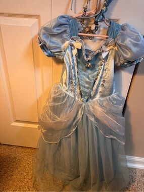 Disney Cinderella Blue Princess Dress Costume for Kids